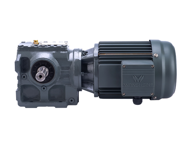 S Helical series-worm geared motor